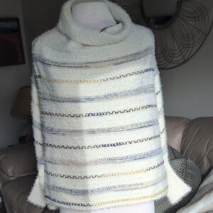 Isabel Marant Cream and Blue Knit Sweater